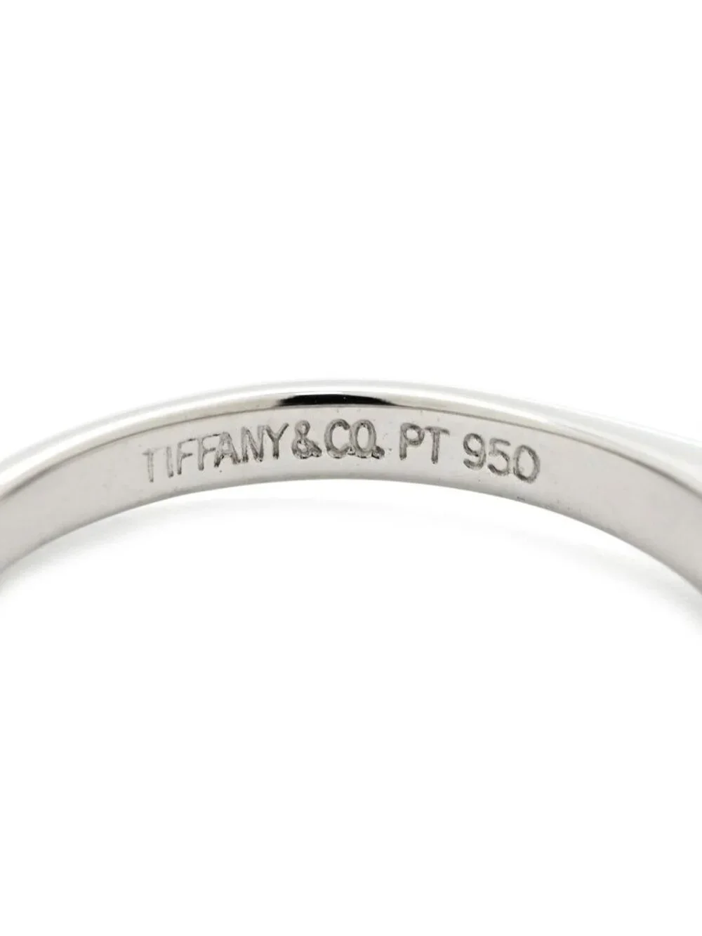 Tiffany & Co Ring Solitaire Diamond Platinum Silver T& Single Standing Claw